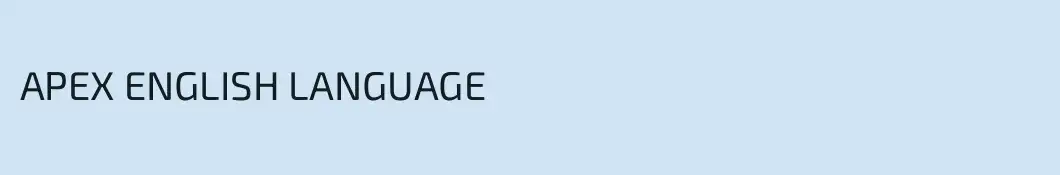 APEX ENGLISH LANGUAGE